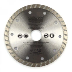 Diamanttrennscheibe 125x2,1x22,2mm Turbo Granit Beton Stein Trennscheibe