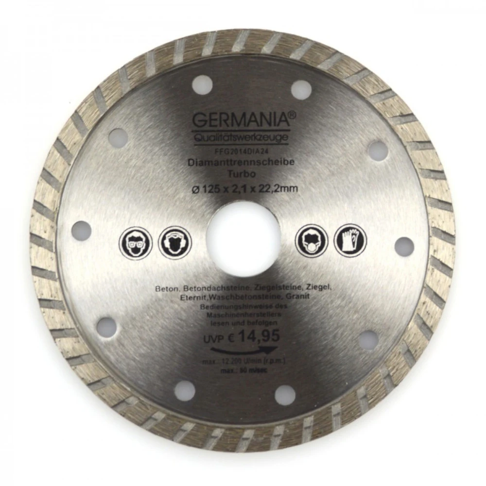 Diamanttrennscheibe 125x2,1x22,2mm Turbo Granit Beton Stein Trennscheibe 1 Diamanttrennscheibe 125x2,1x22,2mm Turbo Granit Beton Stein Trennscheibe