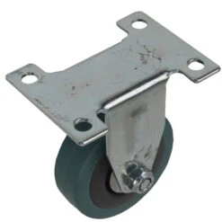 Bockrolle Ø50mm Grau Tragkraft 40kg Vollgummi Transportrolle Laufrolle