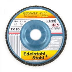 Fächerscheibe 125x22,23 ZK80 Edelstahl Stahl Schleifscheibe Lamellenscheibe