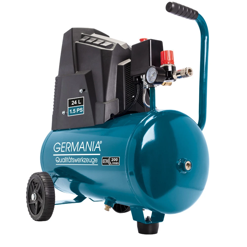 GERMANIA Kompressor Typ 190/08/24, ölfrei, 24 Liter, 8 Bar 1 GERMANIA Kompressor Typ 190/08/24, ölfrei, 24 Liter, 8 Bar